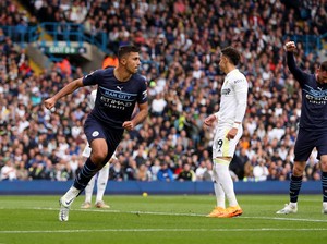 Leeds Vs Man City: Rodri Bawa Citizens Unggul di Babak I