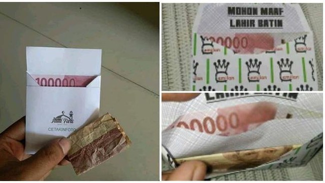 Nggak cuma ketupat dan pemudik, amplop untuk THR lebaran juga sudah mulai banyak dijual. Biasanya sih orang akan memilih yang memiliki desain unik dan lucu. Foto: Instagram/@awreceh.id