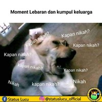 Biasanya kalau sudah kumpul keluarga, pertanyaan yang satu ini paling sering keluar. Kalau dtanya gini, pasti tak sedikit yang bingung menjawabnya, khususnya para kaum jomblo. Foto: Facebook/Status Lucu