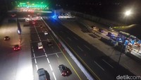 Ini merupakan pantauan udara di gerbang tol Cikampek Utama.
