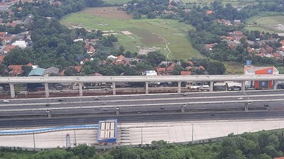Potret Pantauan Udara Situasi Tol Cikampek H-1 Lebaran
