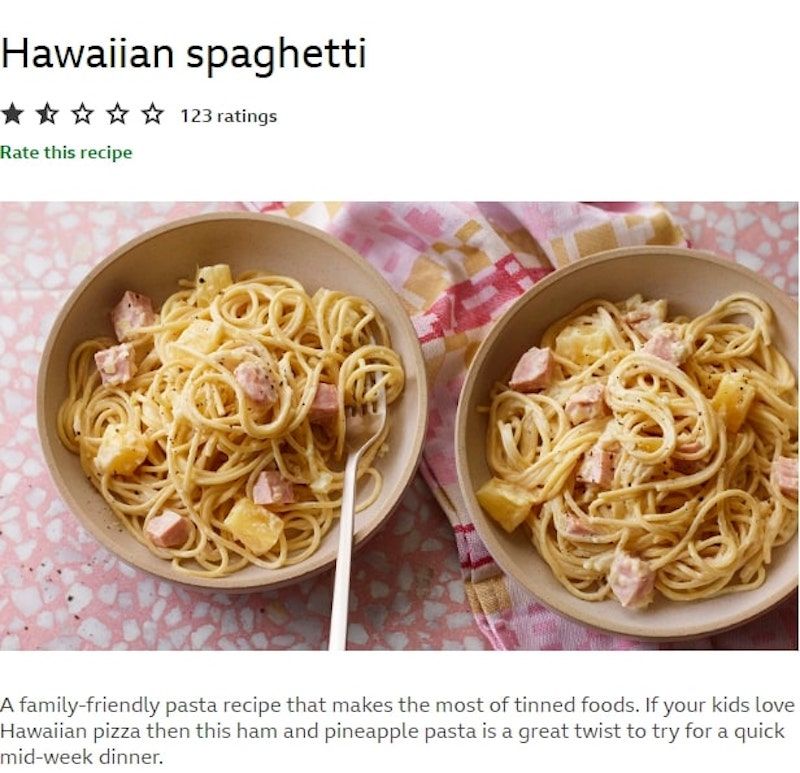 Penistaan! Resep 'Hawaiian Spaghetti' Pakai Nanas Bikin Orang Italia Jengkel