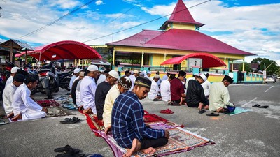 Potret Warga Negeri Hila di Maluku Rayakan Idul Fitri 1443 H Hari Ini