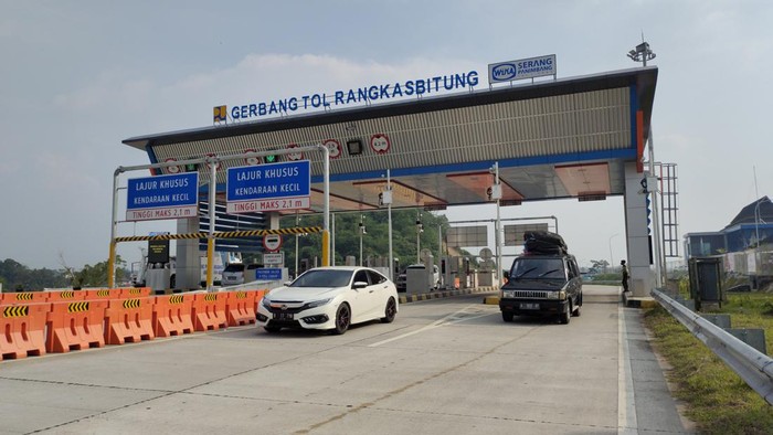 Suasana di GT Rangkasbitung (Fathul-detikcom)