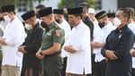 Foto-foto Jokowi Salat Id di Istana Kepresidenan Yogyakarta