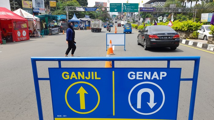 Ilustrasi ganjil genap menuju Puncak, Bogor (Sholihin-detikcom)