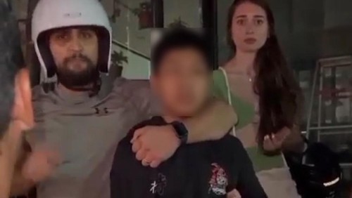 Bule salah tangkap pelaku jambret di Jalan Raya Seminyak, Kuta, Badung