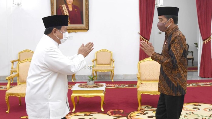 Jokowi dan Prabowo silaturahmi di Istana Kepresidenan Yogyakarta