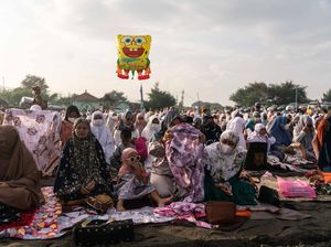 Momen Jemaah Salat Id di Bantul Bubar gegara Khotbah Bermuatan Politik