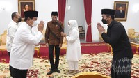 Jokowi juga sempat membahas terkait antibodi masyarakat Indonesia yang sudah mencapai 99,2%. Jokowi mengaku kepada Prabowo sempat kaget mendengar kabar tersebut. (Lukas - Biro Pers Sekretariat Presiden)