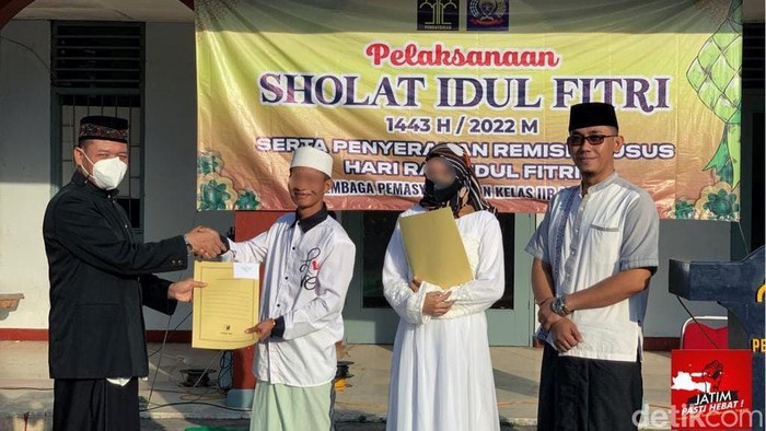 Penyerahan remisi di Lapas Lamongan