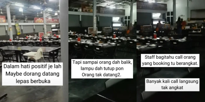 Restoran kena prank dapat reservasi 60 orang tapi pemesan tak datang
