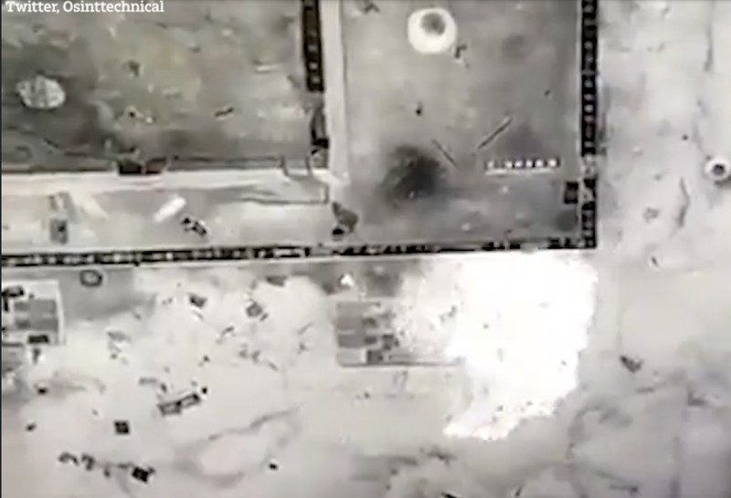 Tank Rusia dibom drone Ukraina