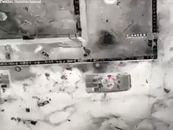 Penampakan 2 Tank Rusia Meledak Dibom Drone Ukraina