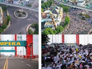 Potret Warga Palembang Kembali Salat Berjamaah Usai Dua Tahun Pandemi