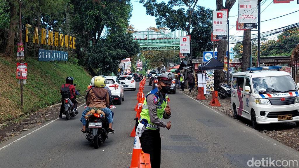 Lembang Diserbu Wisatawan, Polisi Terapkan 13 Kali One Way