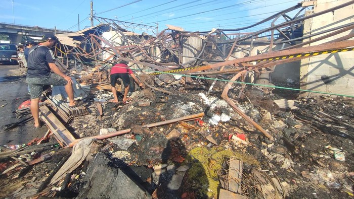 Kondisi Pasar Kemiri Muka Depok yang ludes terbakar