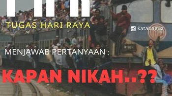 Sudah nggak dapat THR, pakai ditanya kapan nikah segala. Aduh, kerjaan siapa nih? Foto: Internet