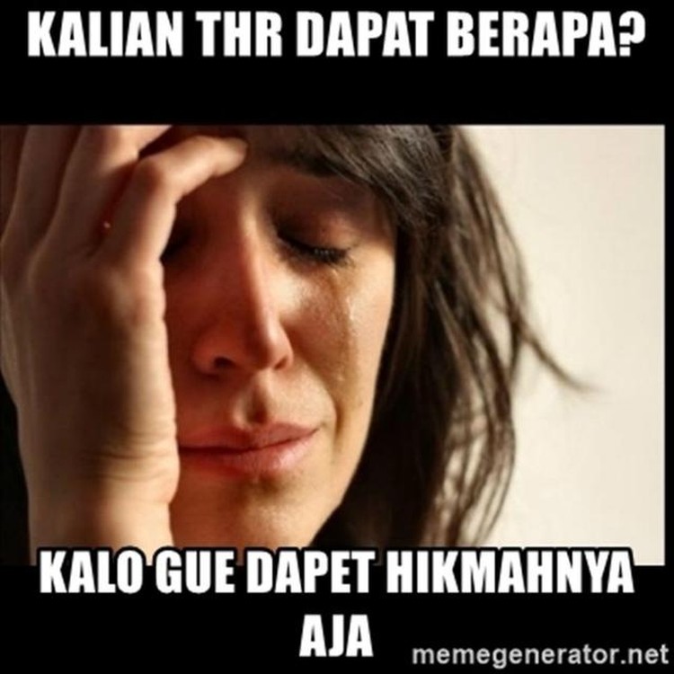 Meme tidak dapat THR.