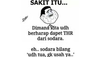 Meme tidak dapat THR.