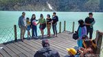 Penampakan Objek Wisata Kawah Putih yang Ramai Pengunjung