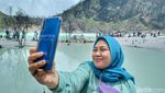 H+1 Lebaran, Warga Ramai Kunjungi Wisata Kawah Putih Ciwidey