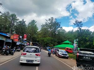 Pengunjung Serbu Wisata Malino Gowa di Libur Lebaran, Arus Lalu Lintas Macet