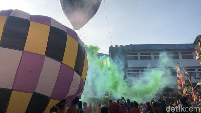 Festival balon udara di Wonosobo, Rabu (4/5/2022).