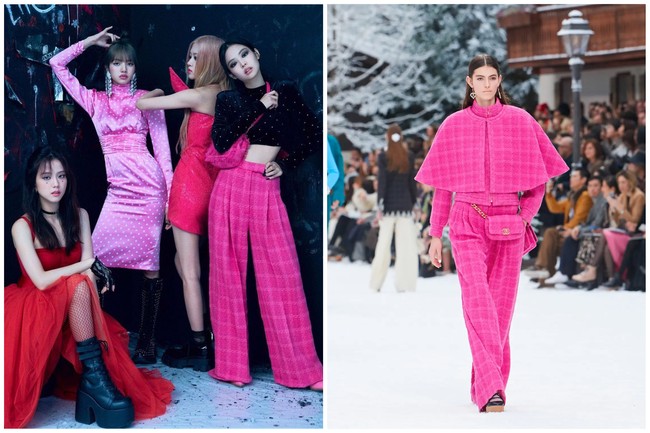 Dalam pemotretannya bersama Jalouse, Jennie BLACKPINK terlihat menonjol saat memakai celana berwarna shocking pink dari koleksi Chanel Autumn/Winter 2019. Foto: dok. Chanel