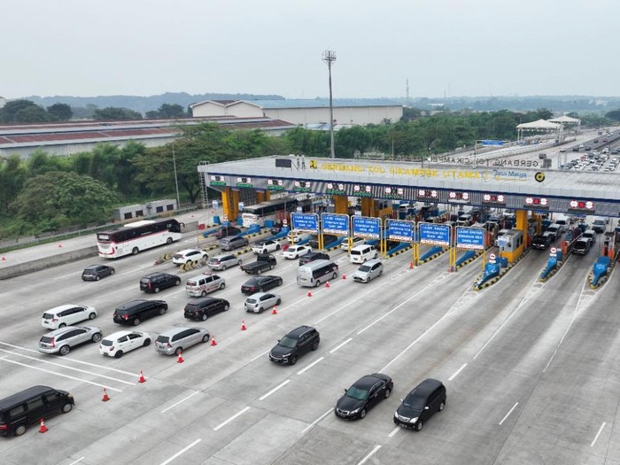 Ilustrasi Gerbang Tol di arus balik Lebaran 2022