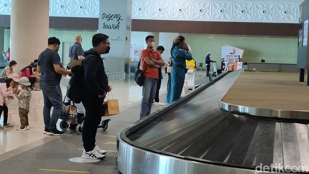 Kondisi terminal kedatangan Bandara YIA, Kulon Progo, DIY, Rabu (4/5/2022) siang.