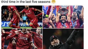 Kembali disinggung bahwa final kali ini merupakan yang ketiga kalinya di Liga Champions dalam 5 musim terakhir. Foto: Twitter