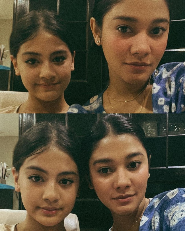 Tak hanya keluarga sang ayah, Naysilla juga berkumpul dengan saudara ipar dan keponakan. Dalam foto ini, anak Lindia Kandou itu terlihat mirip dengan Alaia Mirdad. Foto: Instagram @naymirdad