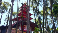 Beberapa bangunan di Karang Resik ini terletak di posisi yang tinggi, pas dengan kontur tanah di Tasikmalaya  yang tinggi. (Dadan Kuswaraharja/detikcom)  