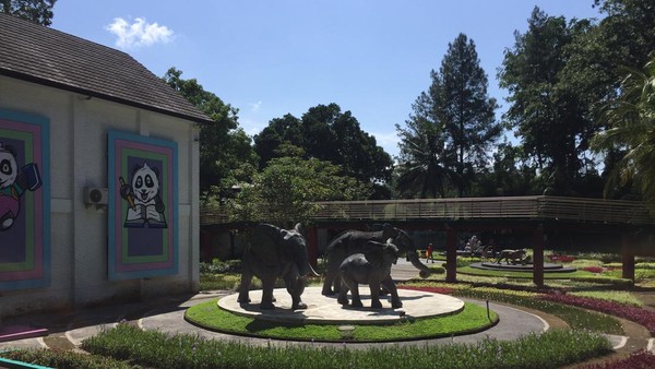Usai puas menjelajahi Jepang dan Korea, anak-anak bisa berfoto di patung gajah, harimau, atau domba. Banyak tanaman yang berwarna-warni, menambah daya tarik pemandangan. (Dadan Kuswaraharja/detikcom) Â Usai puas menjelajahi Jepang dan Korea, anak-anak bisa berfoto di patung gajah, harimau, atau domba. Banyak tanaman yang berwarna-warni, menambah daya tarik pemandangan. (Dadan Kuswaraharja/detikcom) Â