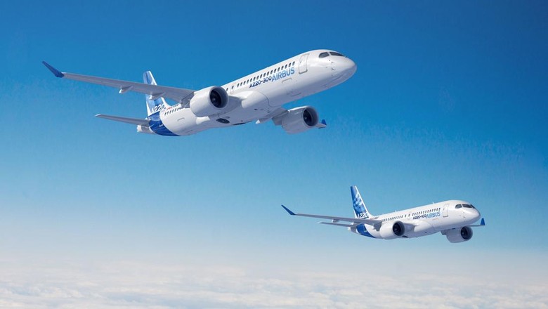 Airbus A220-300 Pesawat baru Airbus