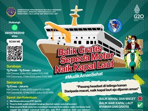 Pemudik Motor Bisa Naik Kapal Gratis Saat Arus Balik, Ini Jadwal-Syaratnya