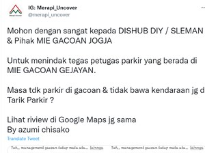 Viral Pembeli Tak Bawa Kendaraan Ditarik Bea Parkir di Mie Gacoan Gejayan