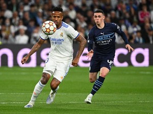 Sengit! Madrid Vs Man City Imbang di Babak Pertama