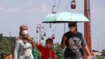 Pengunjung TMII Membludak Hari Ini