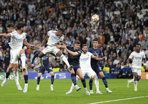Foto: Aksi Rodrygo Bangkitkan Real Madrid, Runtuhkan Man City