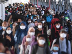 Puncak Arus Balik, 43.500 Pemudik Via Kereta Tiba di Jakarta Siang Ini