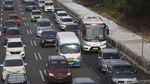 Arus Balik, Tol Jakarta Cikampek Terpantau Macet Selepas GT Cikatama