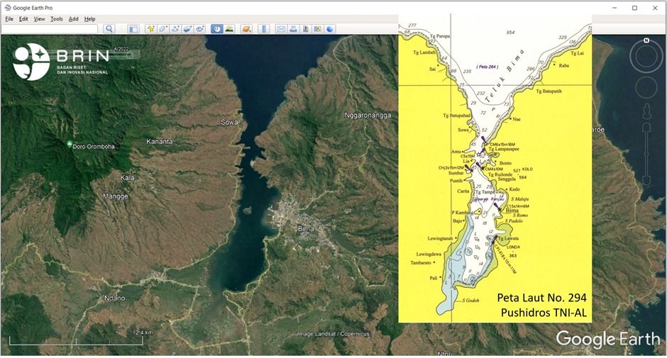 Penampakan geografis Teluk Bima tercemar