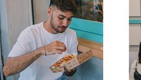 Refal pernah berkunjung ke gerai hotdog milik temannya dan menikmati seporsi hidangan itu dengan lahap. Gerai hotdog bernama Snag & Shakes ini berada di kawasan Panglima Polim. Foto: Instagram @refalhady