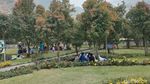 Taman Gunung Papandayan Diserbu Warga Saat Libur Lebaran