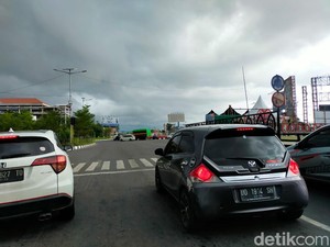 Jalur Masuk Makassar di Simpang 5 Mandai Sepi, Ganjil-Genap Batal Diterapkan