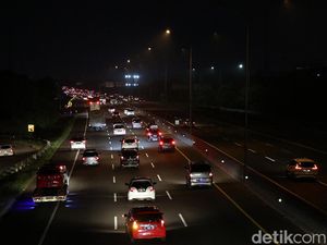 Update Arus Balik: One Way Tol Japek Arah Jakarta Kini Hanya sampai Km 47