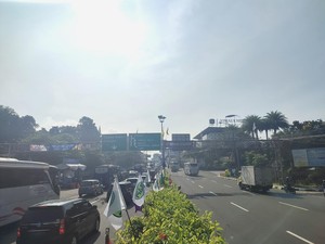 One Way Arah Jakarta Diberlakukan Lebih Cepat di Simpang Gadog