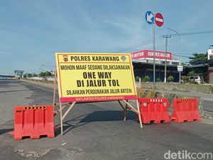 One Way Arus Balik di Tol Arah Jakarta Masih Berlaku hingga Pukul 24.00